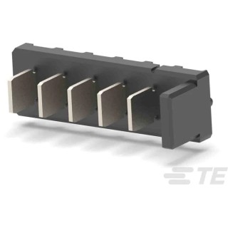 TE Connectivity Vertical Board PCB Header 5 Contact(s) 5 mm Pitch 1 Row Shrouded 5787430-1