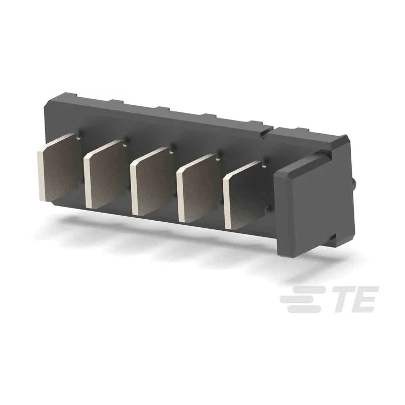 TE Connectivity Vertical Board PCB Header 5 Contact(s) 5 mm Pitch 1 Row Shrouded 5787430-1