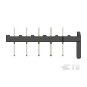 TE Connectivity Vertical Board PCB Header 5 Contact(s) 5 mm Pitch 1 Row Shrouded 5787430-1