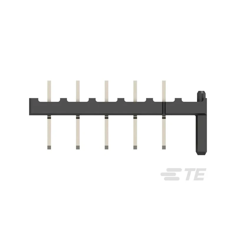 TE Connectivity Vertical Board PCB Header 5 Contact(s) 5 mm Pitch 1 Row Shrouded 5787430-1