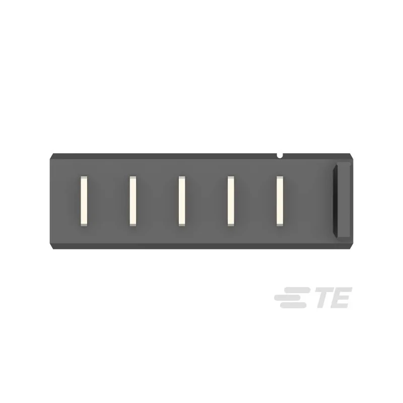 TE Connectivity Vertical Board PCB Header 5 Contact(s) 5 mm Pitch 1 Row Shrouded 5787430-1