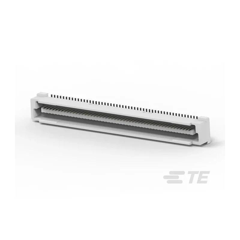 TE Connectivity Free Height Series Vertical Board PCB Header, 100 Contacts, 0.8 mm Pitch, 2 Row, Shrouded 5177986-4