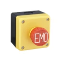 Idec FB Series Surface Mount Twist Release Emergency Stop Push Button, 1 NO/3 NC Contact Configuration FB1W-XW1E-BV413MRH-Y0