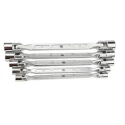 RS PRO 5-Piece Flex Head Box Wrench Set Chrome Vanadium Steel 8 To 19 mm 573-457