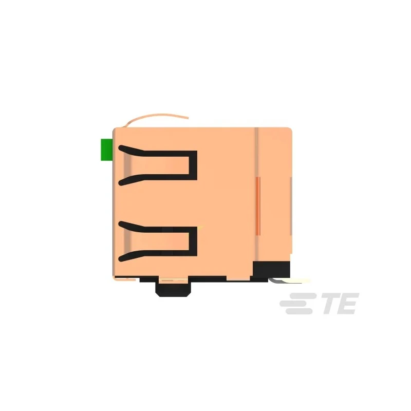 TE Connectivity RJ45 Connector Female, PCB Mount, Cat5 Shielded, Right Angle, 2 Port 8 Way 