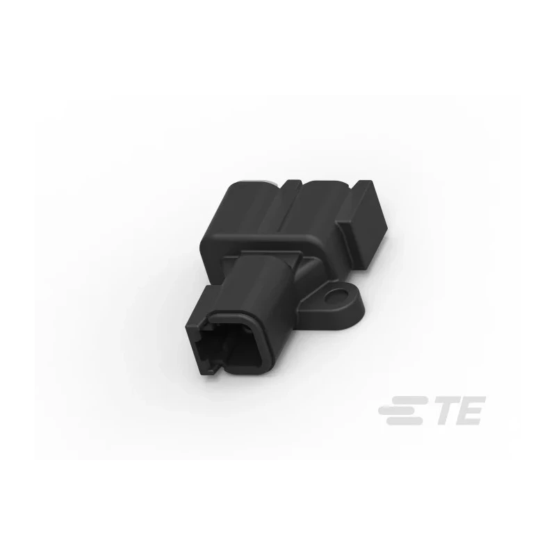 TE Connectivity DTM Automotive Connector Housing Male Black Free Hanging 2 Contacts Wire & Cable Termination DTM04-2P-P007