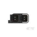 TE Connectivity DTM Automotive Connector Housing Male Black Free Hanging 2 Contacts Wire & Cable Termination DTM04-2P-P007