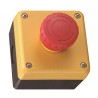Idec YW Series Twist Release Emergency Stop Push Button, Surface Mount, 2 NC, IP65 FB1W-YW1B-V4E02R