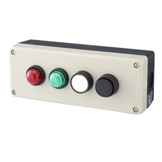 Idec Grey Polycarbonate FB Control Station Enclosure with 4 Holes 22 mm Diameter FB3W-413Z