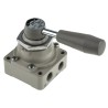 SMC Pneumatic Manual Control Valve Handle VH Series NPT Rc 1/4, 4-Port 2-Position, Die Cast Aluminium Body VH212-02