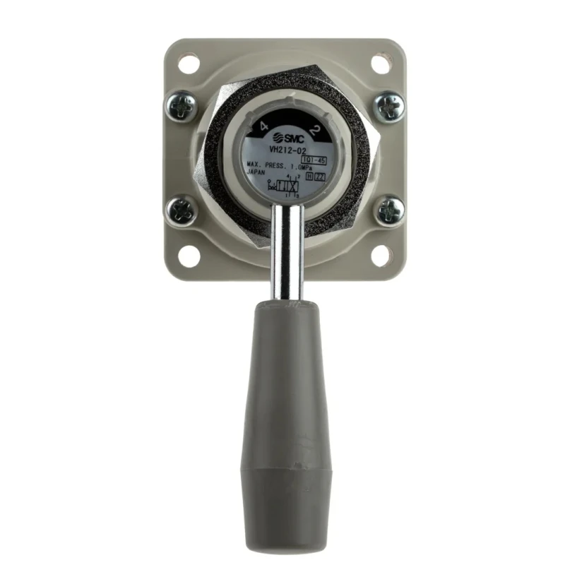 SMC Pneumatic Manual Control Valve Handle VH Series NPT Rc 1/4, 4-Port 2-Position, Die Cast Aluminium Body VH212-02