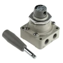 SMC Pneumatic Manual Control Valve Handle VH Series NPT Rc 1/4, 4-Port 2-Position, Die Cast Aluminium Body VH212-02