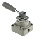 SMC Pneumatic Manual Control Valve Handle VH Series NPT Rc 1/4, 4-Port 2-Position, Die Cast Aluminium Body VH212-02