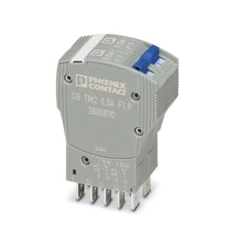 Phoenix Contact Thermomagnetic Device Circuit Breaker 2-Pole, 500mA Current Rating, 277V AC, 80V DC, Toggle Switch 2800890