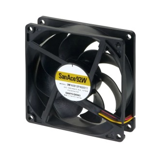 Sanyo Denki San Ace Series Axial Fan 12V DC 6W 5700 RPM 92mm IP68 9WPA0912P4G001