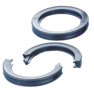 PMA Nickel Plated Brass Conduit Fitting Ring, Polyamide 6 Material, Black Colour, 23 mm Nominal Size, M25 Thread WPS-NW23