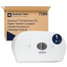 Aquarius White Plastic Dual Mini Twin Roll Centre-feed Toilet Paper Dispenser 133mm x 464mm x 464mm 7186