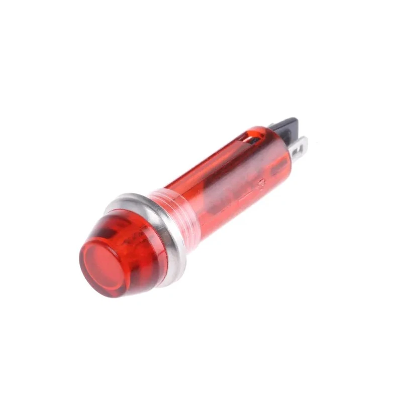 CAMDENBOSS Red Panel Mount Indicator 503 Series, 8 mm Mount Hole, Solder Tab Termination, 240V IND5032211-240-T/RD