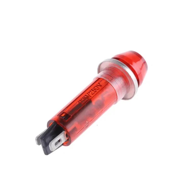 CAMDENBOSS Red Panel Mount Indicator 503 Series, 8 mm Mount Hole, Solder Tab Termination, 240V IND5032211-240-T/RD