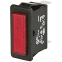 Arcolectric (Bulgin) Ltd 0430 Series Red Panel Mount Indicator with Solder Tab Termination, 250V, 16A, Prominent C0430FQNAY