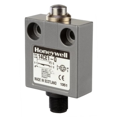 Honeywell Technologies 14CE Series Plunger Limit Switch SPDT Die Cast Zinc Housing 250V 5A 14CE1-Q