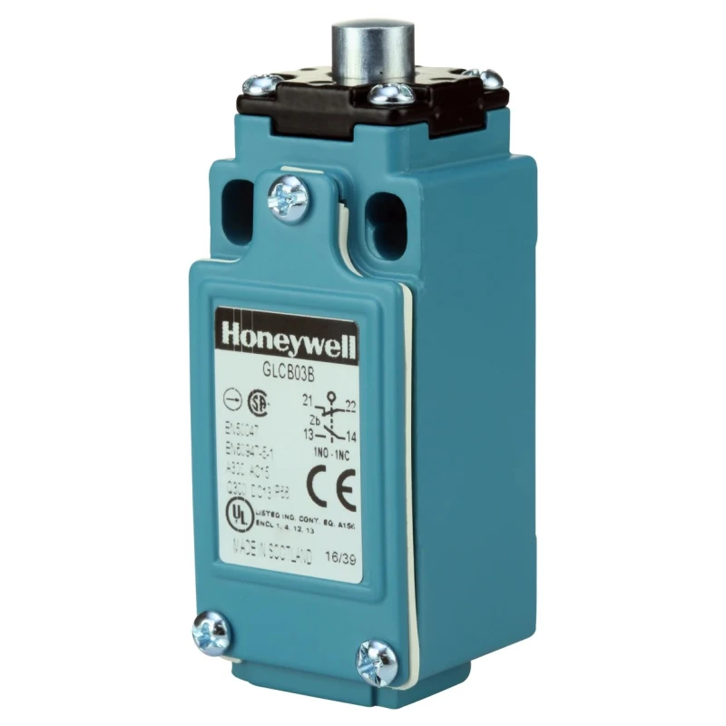 Honeywell Technologies Plunger Limit Switch SPDT IP67 Die Cast Zinc Epoxy Coated Housing 300V ac GLCB03B