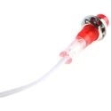 CAMDENBOSS 515 Series Red Panel Mount Indicator 6V 40mA Lead Wire Termination Prominent Bezel IND515205-640-T/RD