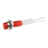CAMDENBOSS 515 Series Red Panel Mount Indicator 14V 40mA Lead Wire Termination Prominent Bezel IND515205-1440-T/RD