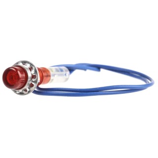 CAMDENBOSS 515 Series Red Panel Mount Indicator 125V 1mA Lead Wire Termination Prominent Bezel IND515205-125-T/RD