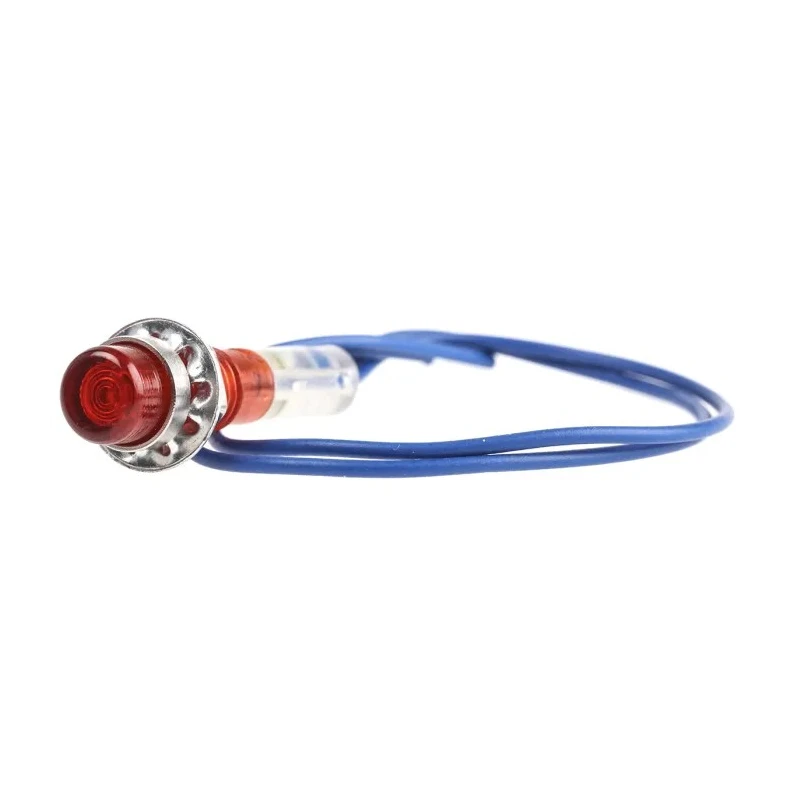 CAMDENBOSS 515 Series Red Panel Mount Indicator 125V 1mA Lead Wire Termination Prominent Bezel IND515205-125-T/RD
