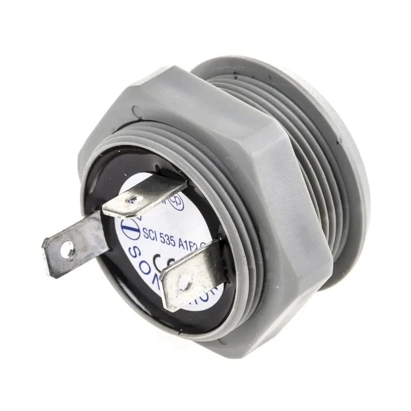 Sonitron Through Hole Multifunction Internal 77 dB Piezo Buzzer Component 26 mm Height 140 mm Length 5 V dc Min SCI535A1 F2