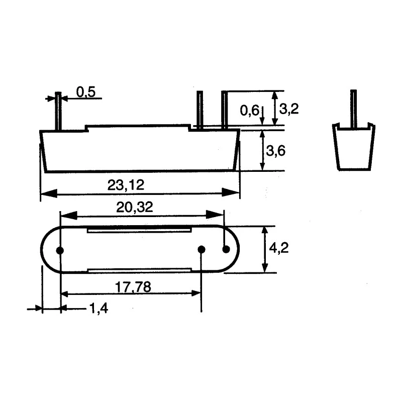 Celduc Magnetic Proximity Sensor Rectangular Body Style IP67 48V AC 0.5A 