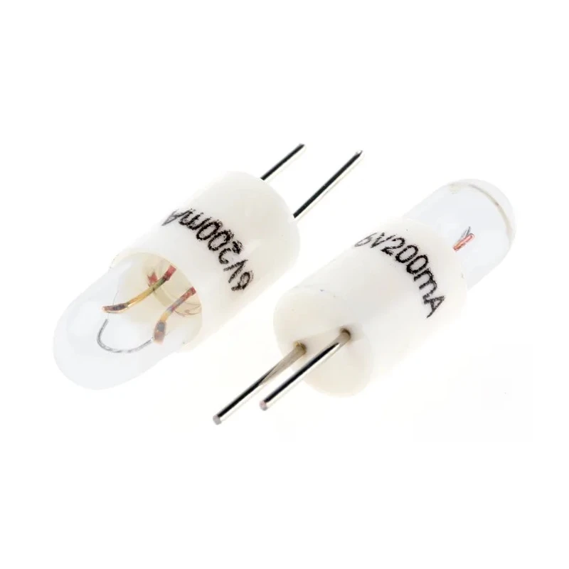 RS PRO Bi-Pin Indicator Light Clear Lens 6V 200mA 1000h Lifespan 577-500