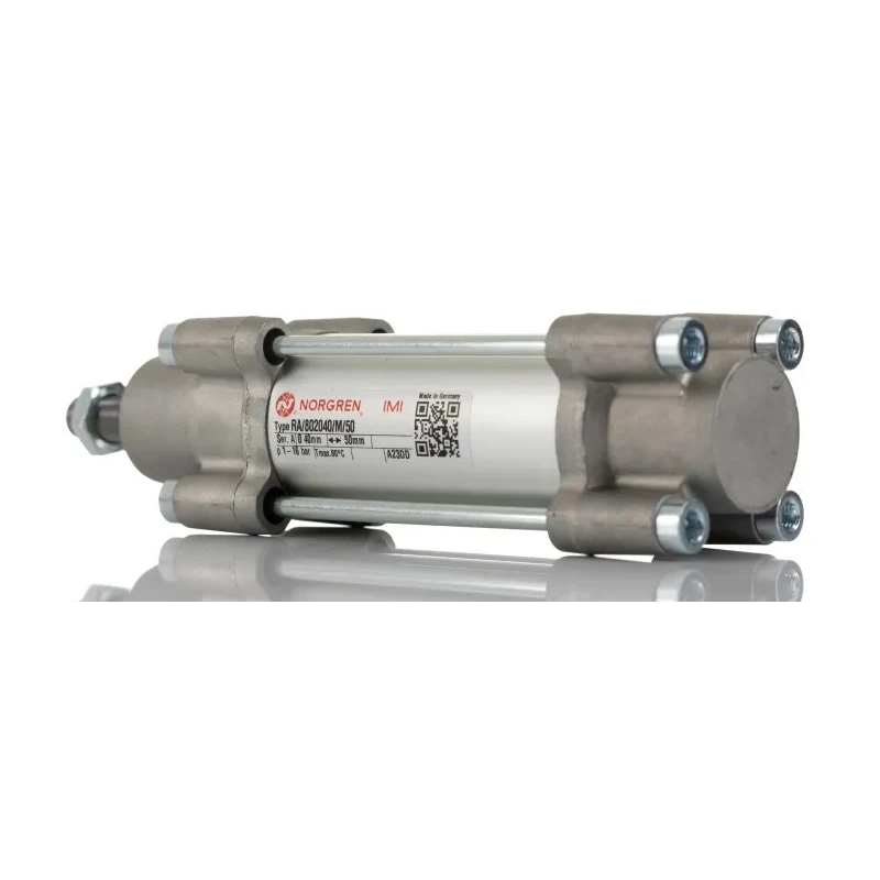 Norgren Double Acting Cylinder 40mm Bore, 50mm Stroke Aluminium Body, Air Cushion RA/802040/M/50
