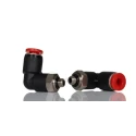 Norgren Pneufit C Series Pneumatic Fitting Nickel Plated Brass, M5 Thread, Push-In 5 mm Tube, 10 bar Max Pressure C02470405