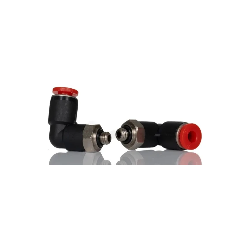 Norgren Pneufit C Series Pneumatic Fitting Nickel Plated Brass, M5 Thread, Push-In 5 mm Tube, 10 bar Max Pressure C02470405