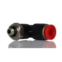 Norgren Pneufit C Series Pneumatic Fitting Nickel Plated Brass, M5 Thread, Push-In 5 mm Tube, 10 bar Max Pressure C02470405