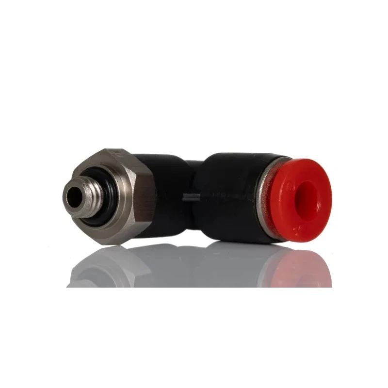 Norgren Pneufit C Series Pneumatic Fitting Nickel Plated Brass, M5 Thread, Push-In 5 mm Tube, 10 bar Max Pressure C02470405