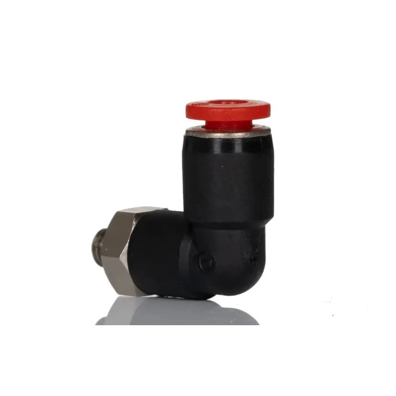 Norgren Pneufit C Series Pneumatic Fitting Nickel Plated Brass, M5 Thread, Push-In 5 mm Tube, 10 bar Max Pressure C02470405