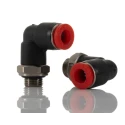 Norgren Pneufit C Series Male Pneumatic Fitting Nickel Plated Brass 1/8 in G Thread C02470618