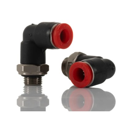 Norgren Pneufit C Series Male Pneumatic Fitting Nickel Plated Brass 1/8 in G Thread C02470618