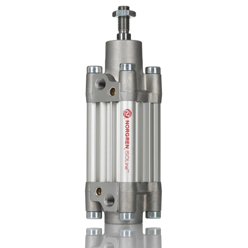 Norgren Double Acting Cylinder 32mm Bore, 25 mm Stroke, Aluminium Body, Pneumatic Adjustable Cushioning PRA/802032/M/25