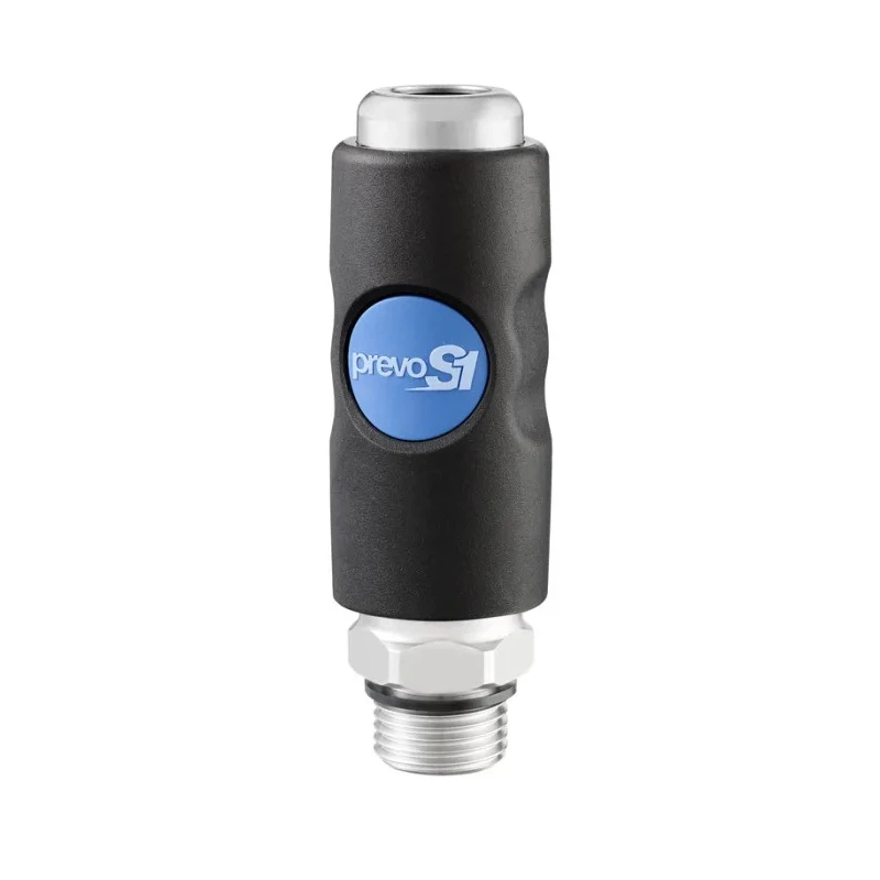 PREVOST Composite Body Safety Quick Connect Coupling 3/8 in Male BSP Safety Quick Release Coupling One Push ISI 111152EB