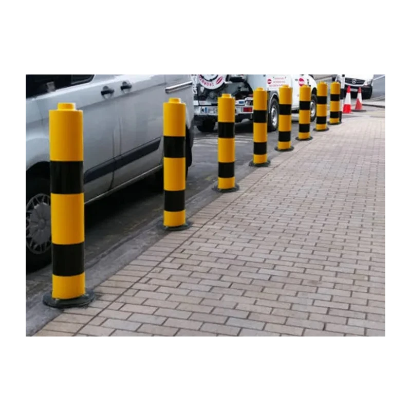 Addgards Black Yellow Cylindrical Plastic Impact Protector 1.2m Length Diameter 105mm BS105YB