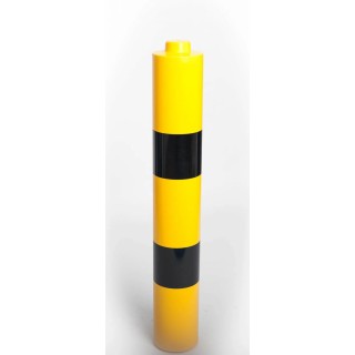 Addgards Black Yellow Cylindrical Plastic Impact Protector 1.2 m x 120 mm BS120YB