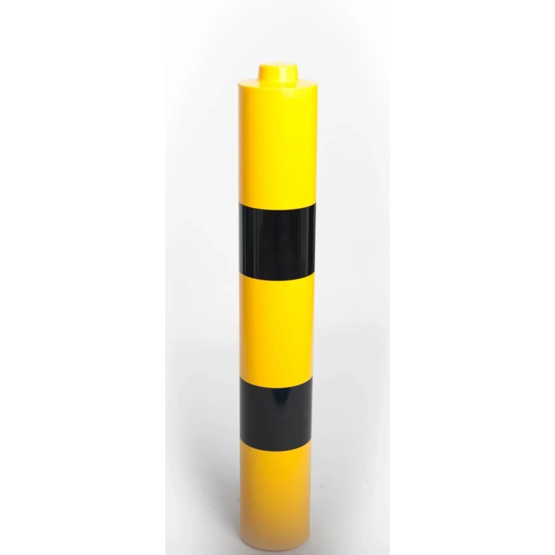 Addgards Black Yellow Cylindrical Plastic Impact Protector 1.2 m x 120 mm BS120YB