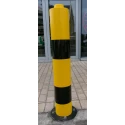 Addgards Black Yellow Cylindrical Plastic Impact Protector 1.2 m x 120 mm BS120YB