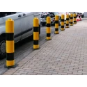 Addgards Black Yellow Cylindrical Plastic Impact Protector 1.2 m x 120 mm BS120YB