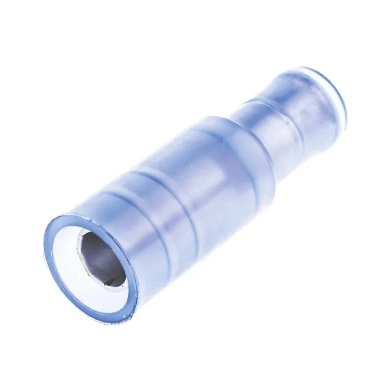 TE Connectivity 0.156 Insulated Blue Crimp Bullet Connector Female 17 AWG to 13 AWG, 4 mm Bullet Diameter 165429-1
