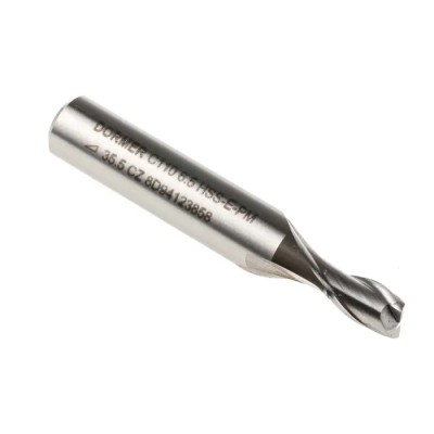 Dormer Plain Slot Drill 2 Flutes with 6.5mm Cutter Diameter, 10mm Cut Length, 60mm Overall Length C1106.5